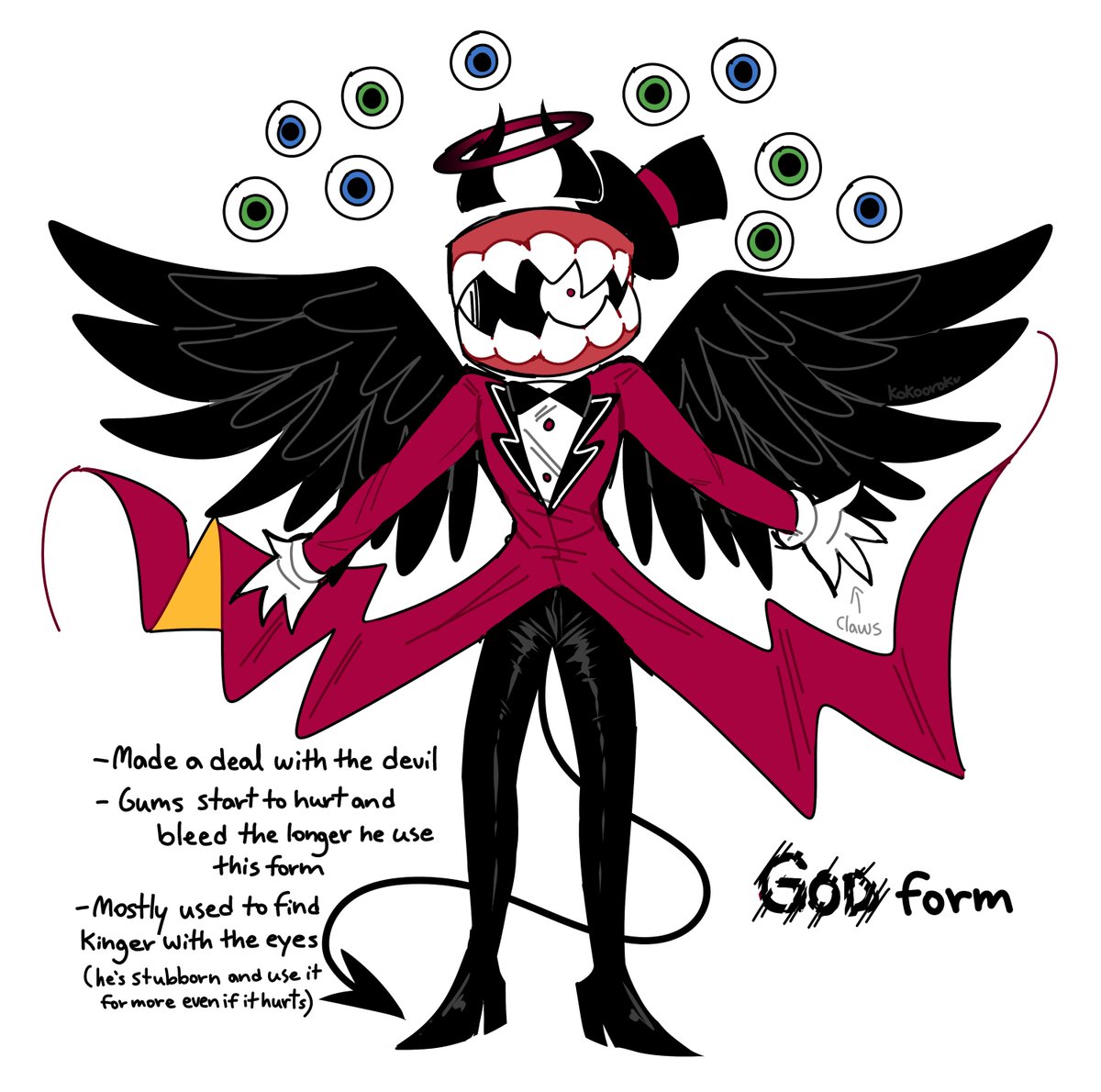 kokoorok's tweet photo. AHHH My royalteeth Angel AU in more details (I need a better name help) #tadc #royalteeth https://t.co/ZtG2Mj2rBv