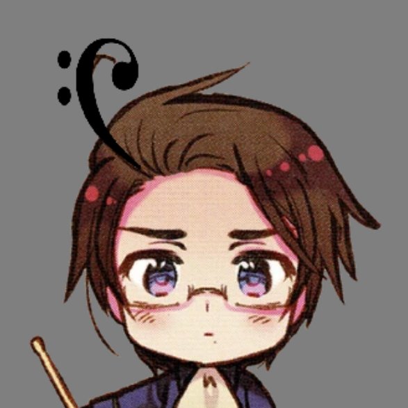 gruberslament's tweet image. this is my austria headcanon. Ok. his curl is a bass clef🥹