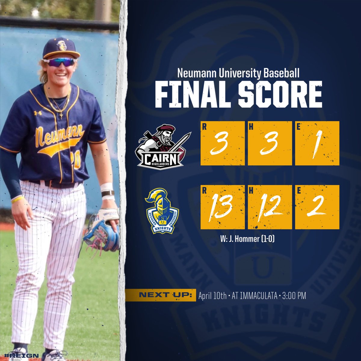 Neumann University Baseball tweet media