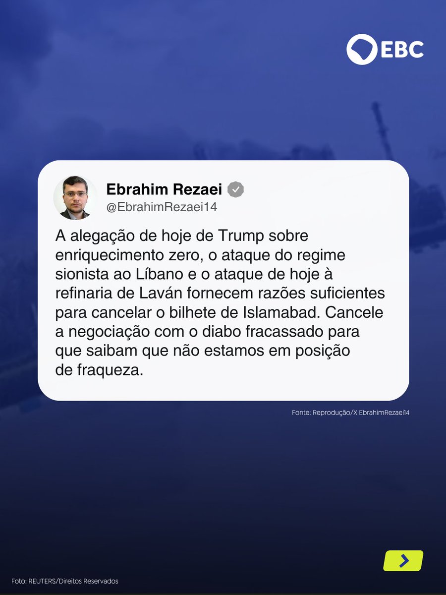 ebcnarede's tweet image. GUERRA NO ORIENTE MÉDIO | O porta-voz da Comissão de Segurança Nacional do Parlamento iraniano, Ebrahim Rezaei, defendeu, nesta quarta-feira (8), o fechamento do Estreito de Ormuz após os ataques à refinaria localizada na ilha de Lavan e os bombardeios de Israel no Líbano.