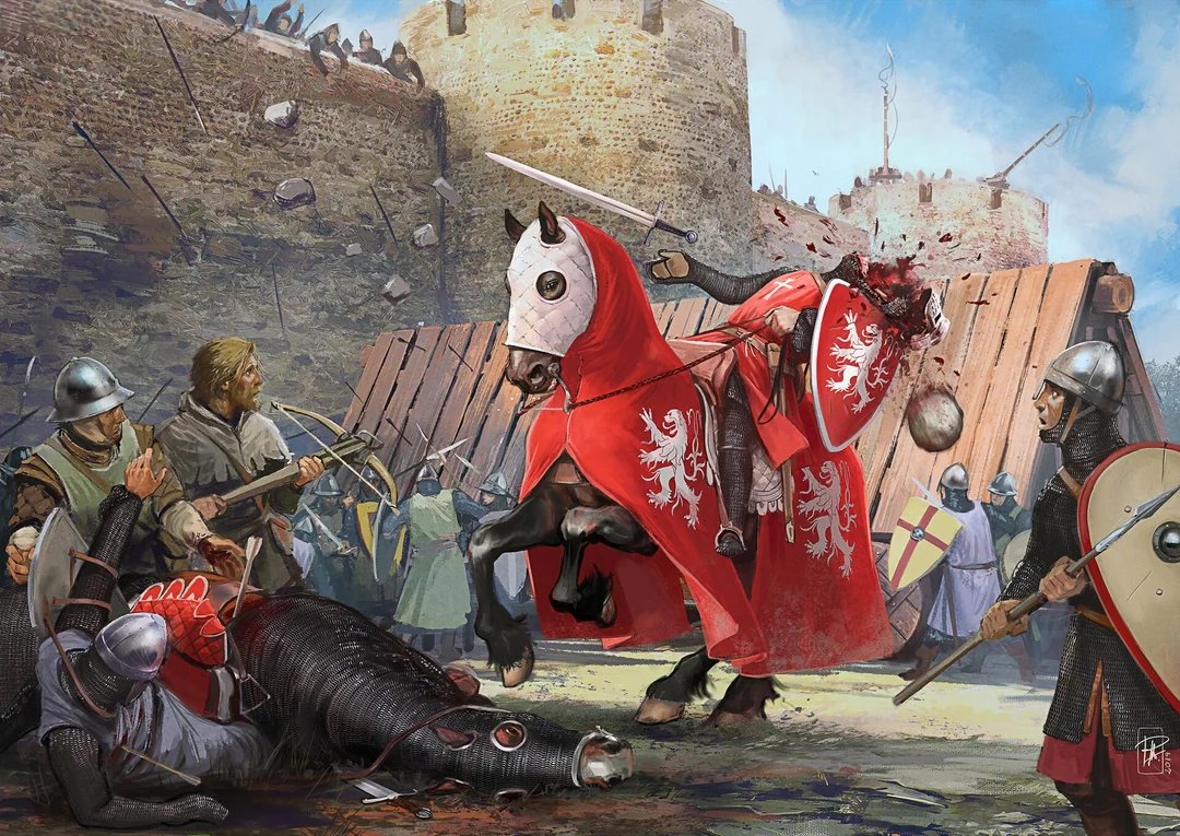 「The Death of Simon de Monfort by Ramon A」|Benのイラスト