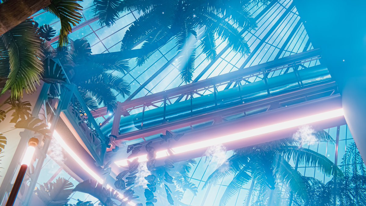 Neomance's tweet image. Etherbloom : Paradise On Another World
イーサブルーム：異世界の楽園

World : Etherbloom
Author : Lilly the cat

World URL :
vrchat.com/home/world/wrl…

#VRChat_world紹介 #Neo写真