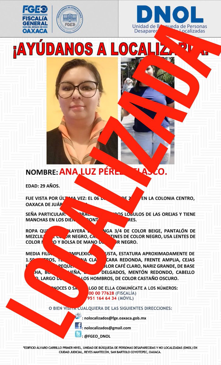 Unidad de Búsqueda de Personas No Localizadas tweet media