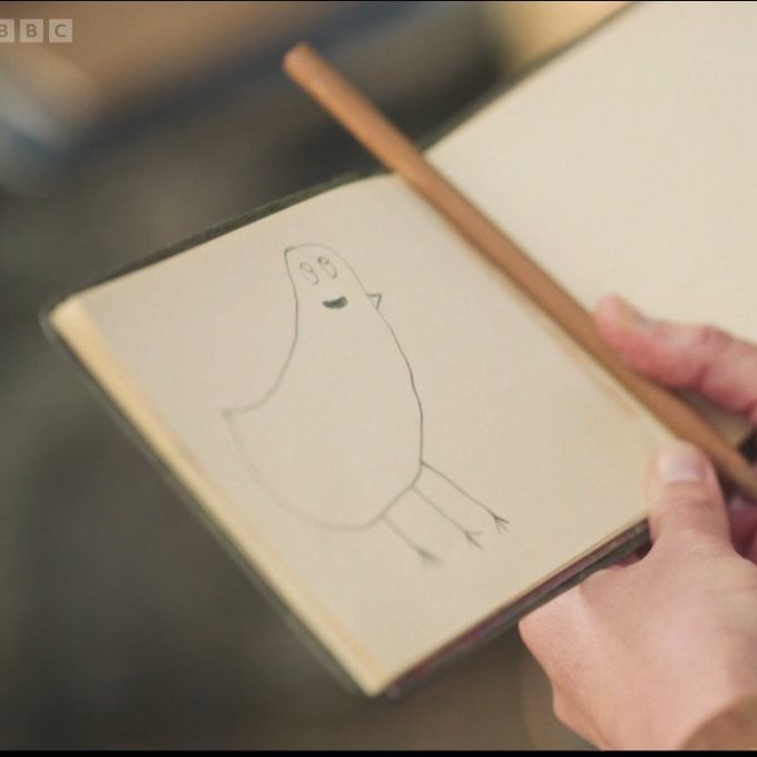 knittedknobs's tweet photo. happy #DrawABirdDay to Mr Hayward #TheOtherBennetSister #wheresbilloddie https://t.co/cbi9DxtiRH