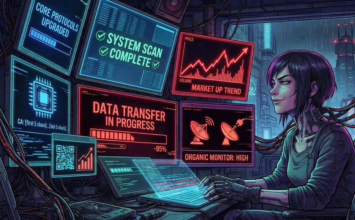 token_ladybug's tweet image. System scan complete. Core microchip protocols upgraded. We are currently establishing a secure connection with a massive new global node. Stand by for a major data transfer... 📡🔌

​#LADYBUG #Cyberpunk #Solana