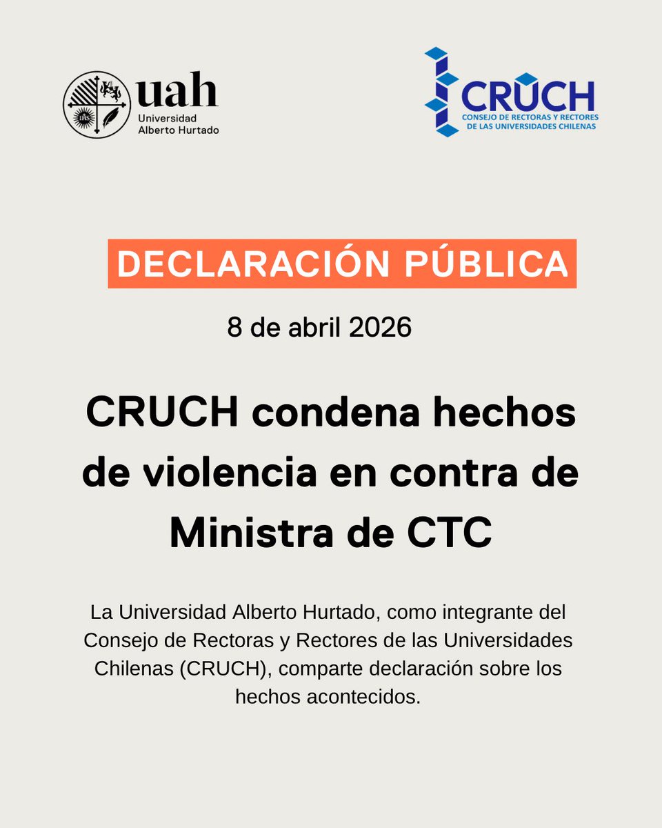 Universidad Alberto Hurtado tweet media