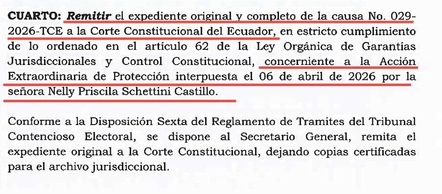 PrisSchettini's tweet image. 🚨La #Democracia se defiende

Como Asambleísta Nacional,junto a militantes de @RC5Oficial, presentamos Acción Extraordinaria de Protección en contra de la suspensión ilegal de la RC5 dictada x el juez del @TCE_Ecuador #JoaquínViteri

El expediente ya fue remitido a @CorteConstEcu