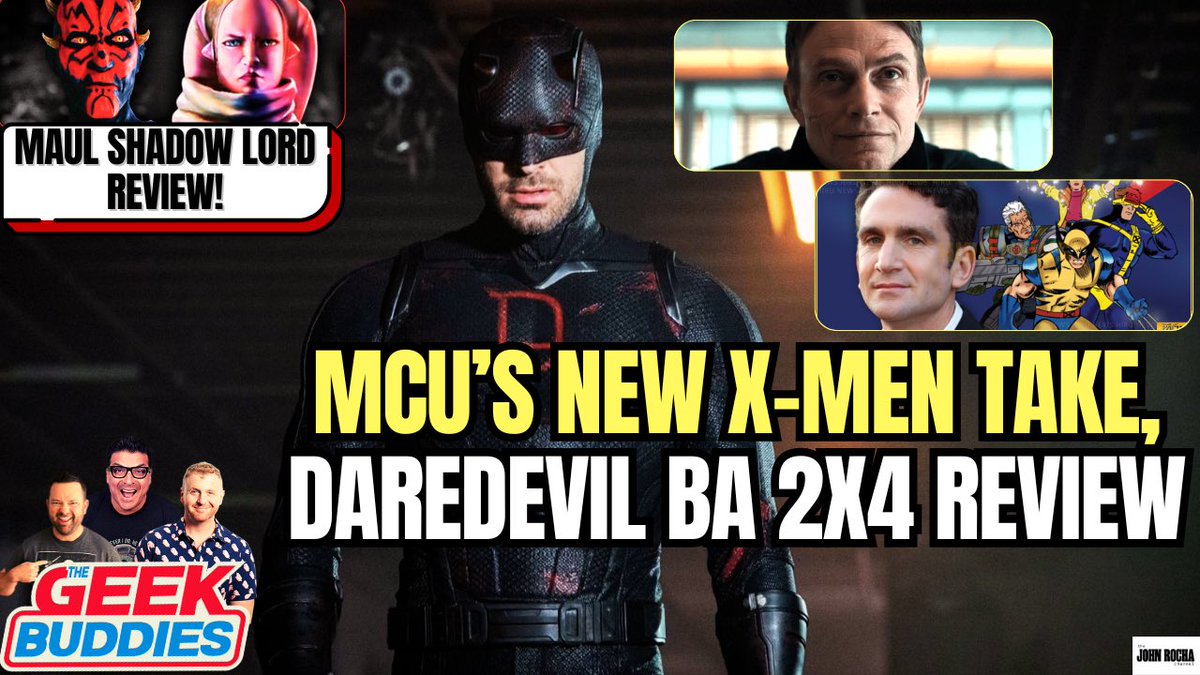 Geek_Buddies's tweet photo. It’s hump day and @TheRochaSays & @mktoon have all the geek news you need to get theough the week!
- #Xmen movie updates !
- Maxima casting for the DCU
- Spoiler reviews for #DaredevilBornAgainS2 and #MaulShadowLord
Link: https://t.co/5D9XsrVd4d https://t.co/Uj08cWCiiy