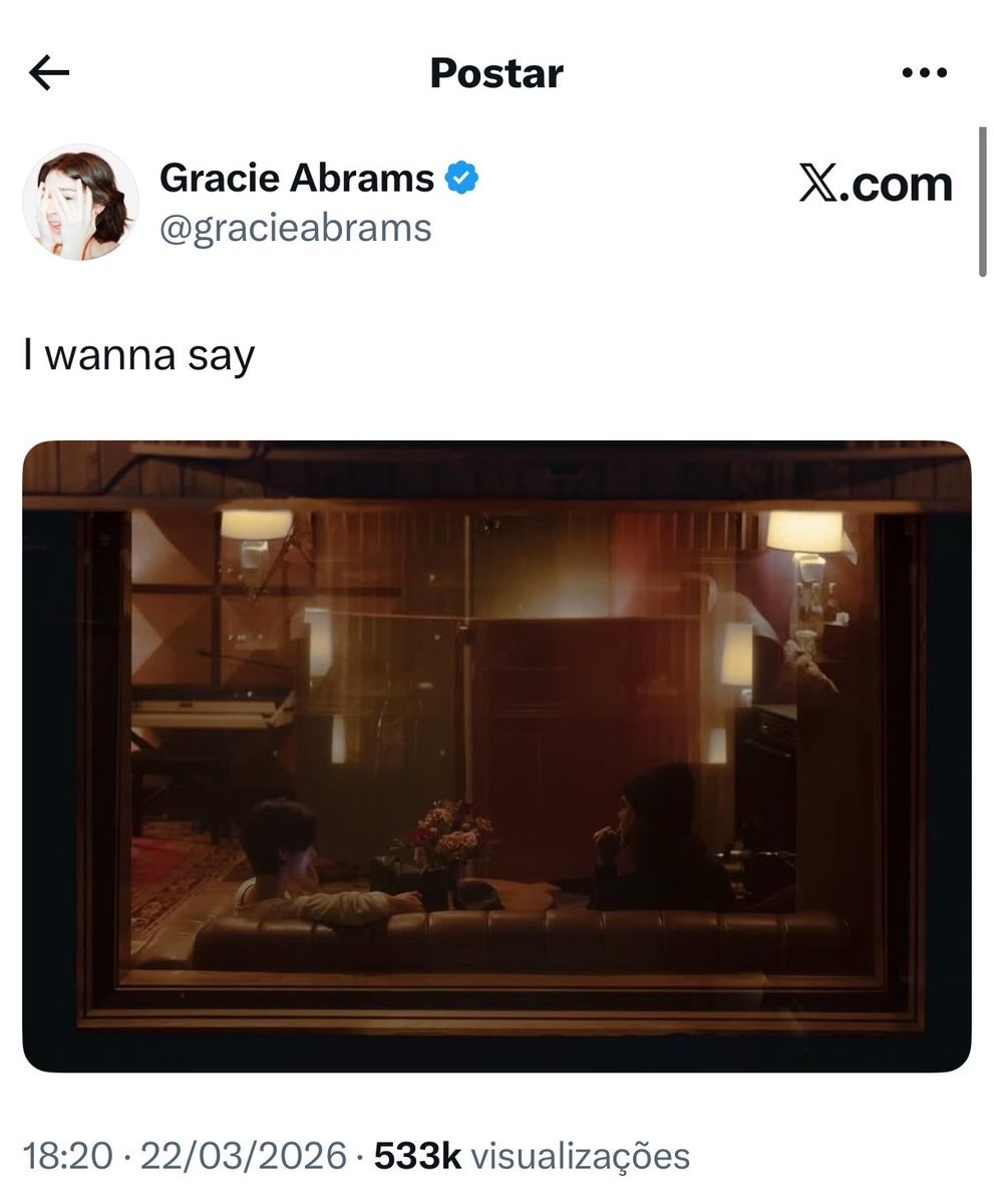 Gracie Abrams Brasil tweet media