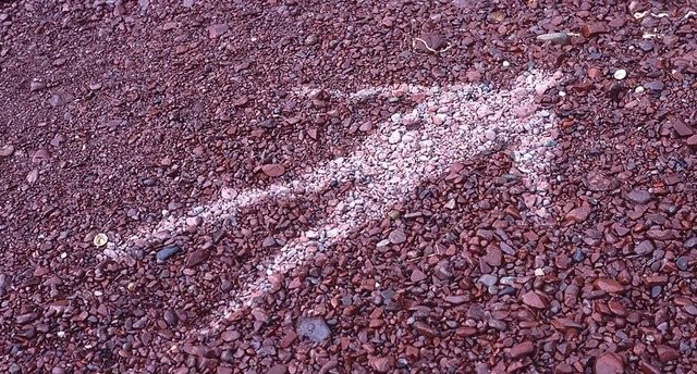 Whereisarts's tweet photo. Rain Shadows by Andy Goldsworthy. 🌧️ By lying on the ground just as the rain begins, the artist creates a silhouette where the earth remains dry. It’s a fleeting, beautiful record of human presence within nature’s rhythm. 👣 #AndyGoldsworthy #RainShadow https://t.co/ppNaDOcMMD