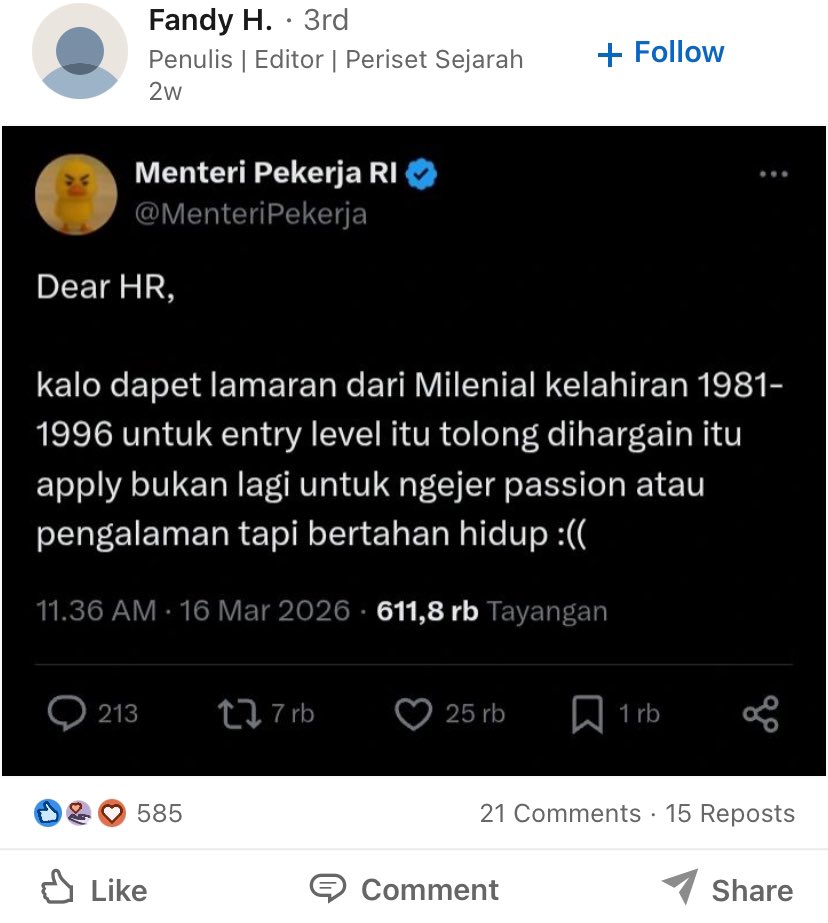 pekerja indo tweet media