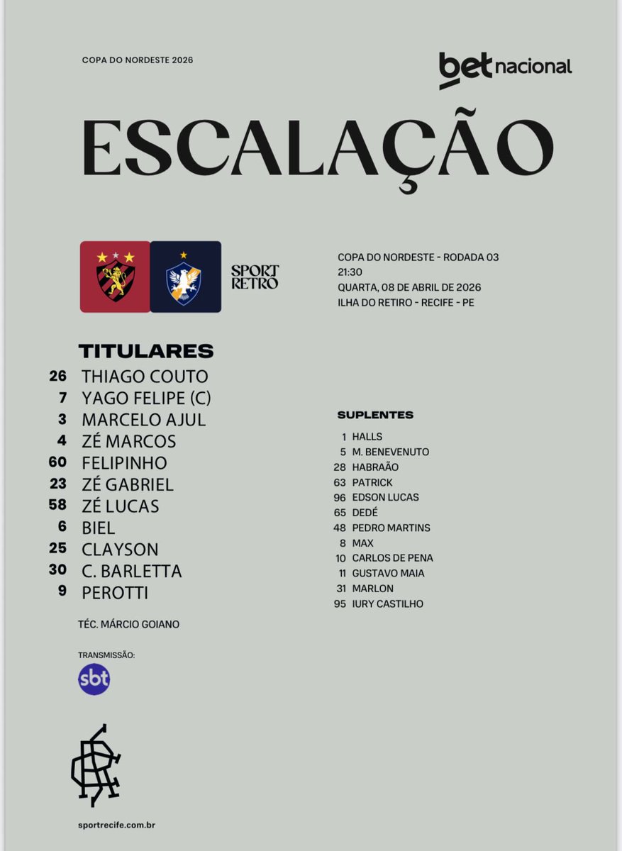Bastidores do Sport tweet media