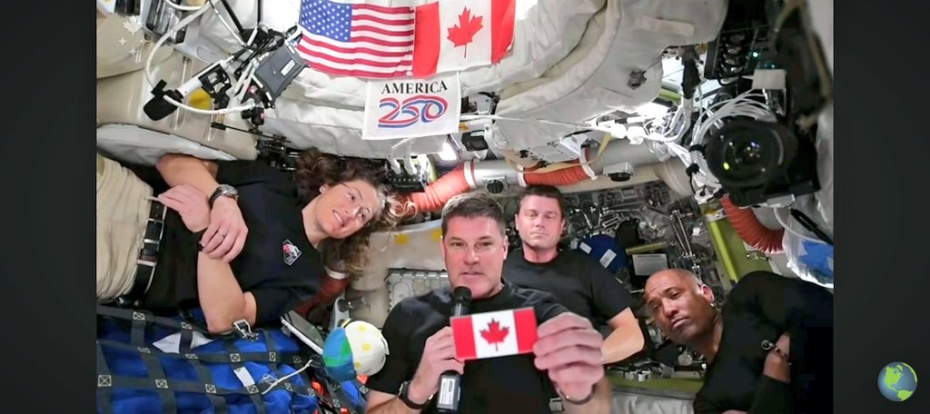 Social_Moi's tweet image. Seeing this Canadian Flag sticker floating around in @NASAArtemis gave me more feels and smiles than the Nutella float by did. Go Canada!
#Artemis #Canada #Peace