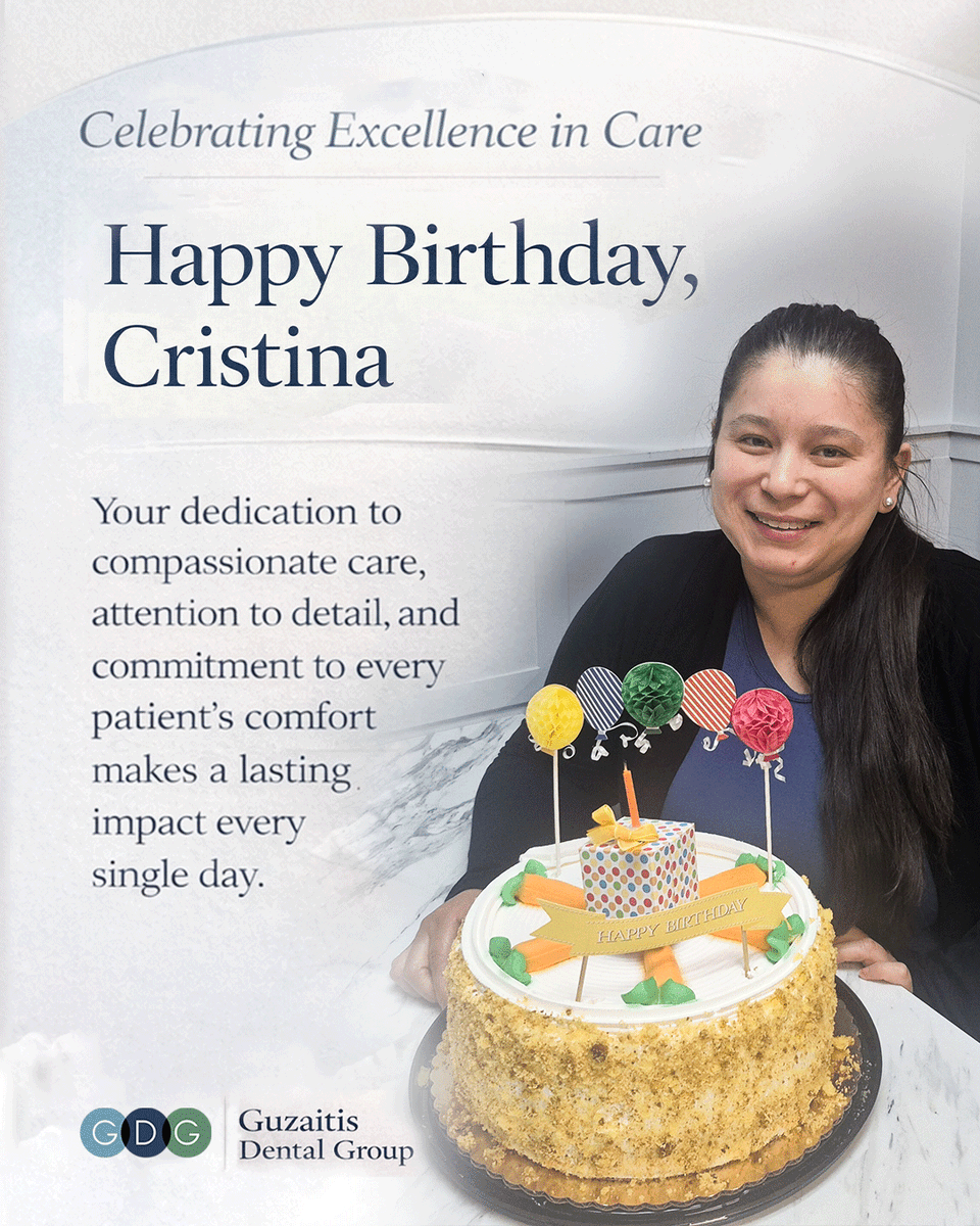 GuzaitisDG's tweet photo. Most people don’t realize this…

The experience you have at a dental office isn’t just about treatment — it’s about the people behind it.

Today, we’re celebrating one of those people 💙

Happy Birthday to an incredible part of our team member Cristina

#HappyBirthday https://t.co/yiSyF22KAF