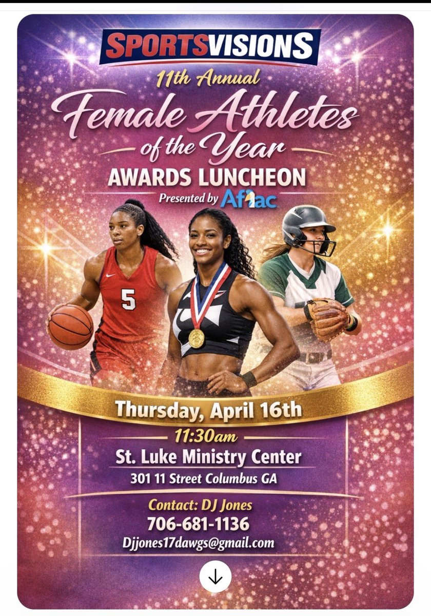 Sportsvisions will honor and celebrate all four of the high schools next week Thursday, April 16th 11:30am at St. Luke Ministry Center who won  Female State Championships. 

*Pacelli Vikings Volleyball Team
*Calvary Christian Softball Team
*Columbus Blue Devils Cheer Team