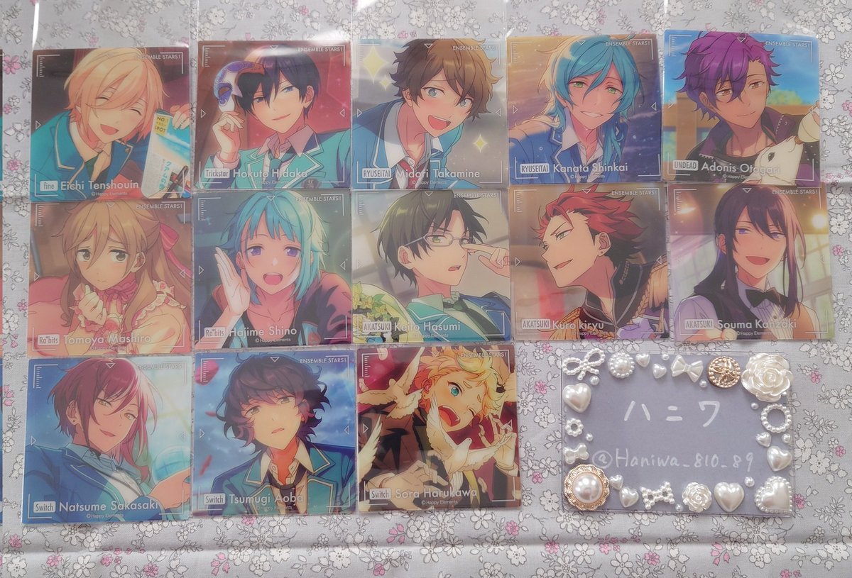 Haniwa_810_89's tweet photo. 【交換】あんスタ 10thPOPUP スクエアクリアカード
譲→英智/北斗/翠/奏汰/アドニス/友也/創/敬人/紅郎/颯馬/夏目/つむぎ/宙

求→司

郵送または後日池袋手渡し(日時要相談) https://t.co/xZdbzDv8oa