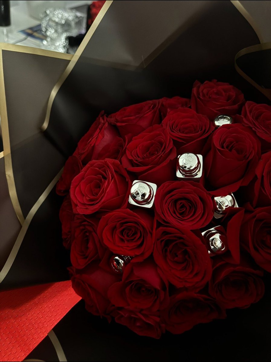 My man is too cute for this 😭 Dior lipgloss in the flowers