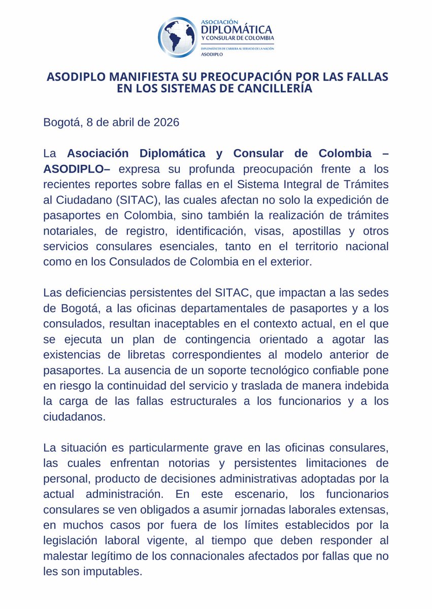 Asoc.Diplomática y Consular de Colombia tweet media