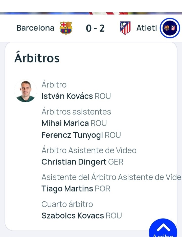 El cuarto árbitro es hermano del la rata kovacs por esto no se ha enterado del penalti por mano de Pubil.