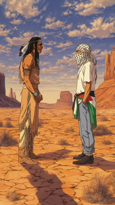 HelmaSanaa's tweet image. Both oppressed by oppressors!

#FreePalestine #IranWar‌