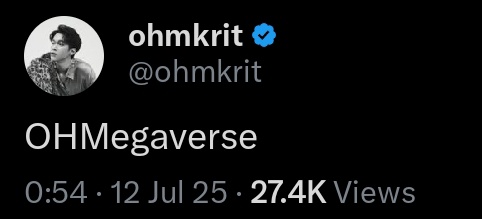 p' jim 🍀 (ohmkrit's day) tweet media