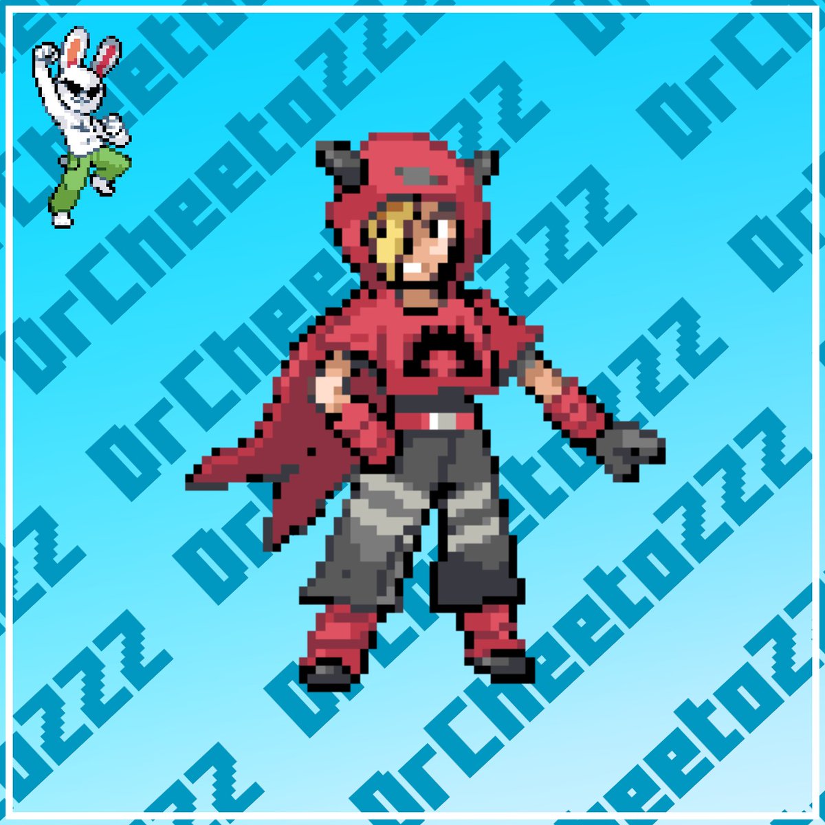 DrCheetoZZZ's tweet photo. Blaise sprite, member of Team Magma!!

[#TeamMagma #Pokemon #PokemonRuby #PixelArt #PokemonSprite] https://t.co/qD0SFszH1L