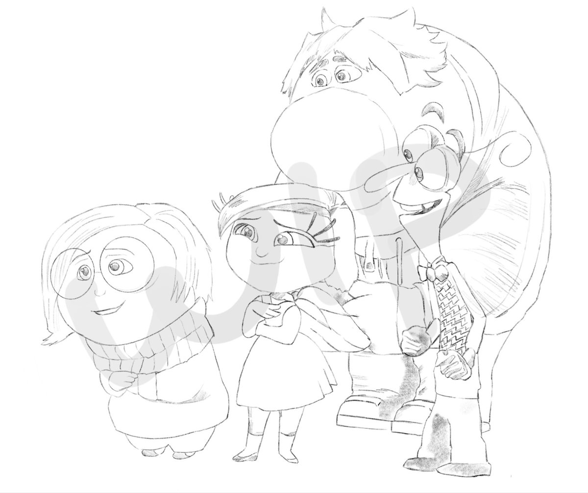 Happy how left turns out, time to lock in right side.
뿌뜻하게 나온 왼쪽. 이제 오른쪽으로 이동. 

 #insideout #insideout2 #인사이드아웃2