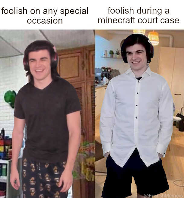 look at him all dressed up for his qsmp court case