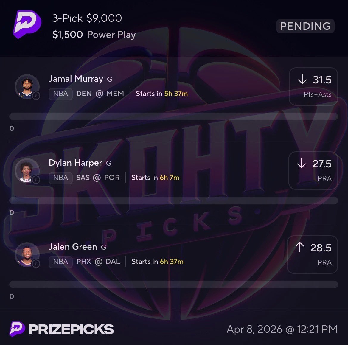 SkohtyDFS's tweet image. $250 to a FOLLOWER who likes when we cash⬇️

MEGA MUKE☢️

❤️ if you are tailing ⬇️

#Prizepicks #Gambling𝕏 #SkohtyPicks  #NBA