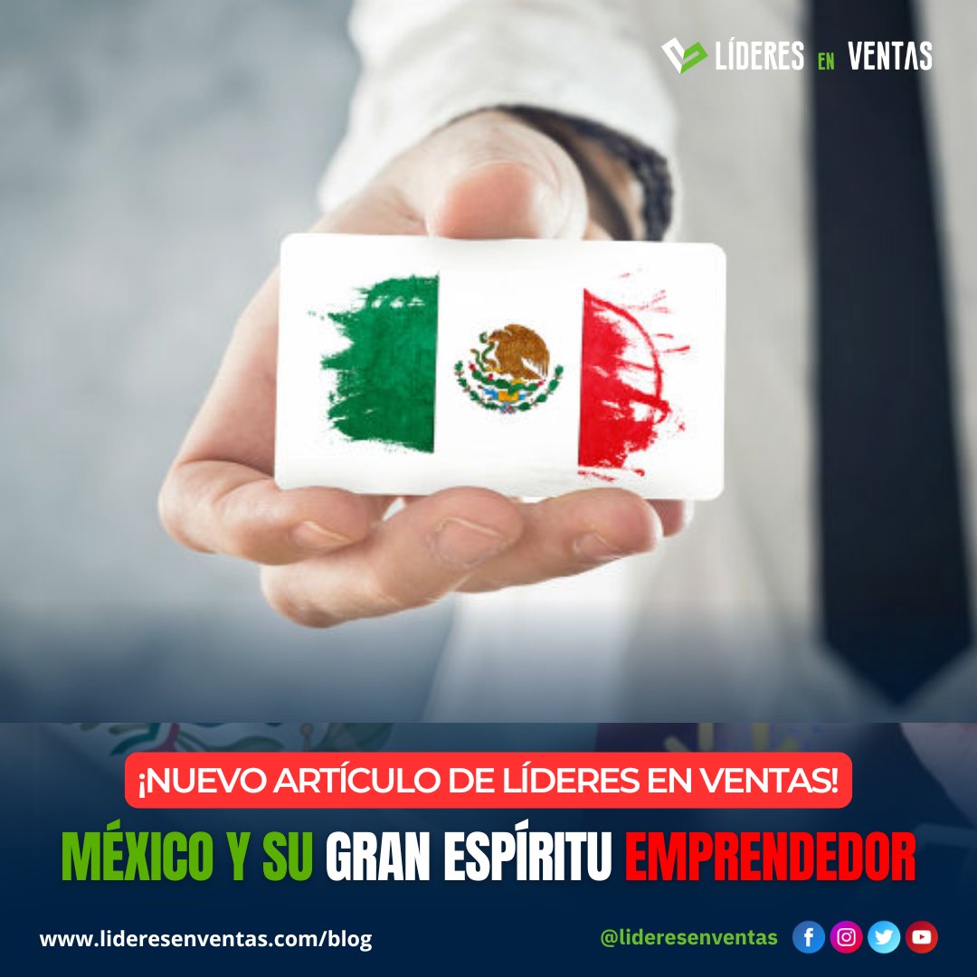 México no destaca solo por su talento…
destaca por su espíritu emprendedor. 🇲🇽💡

Nuestra capacidad de adaptarnos, resistir y crear oportunidades nos pone entre los mejores del mundo.

Y esa misma mentalidad debería vivir en cada equipo comercial.

Porque los vendedores que más