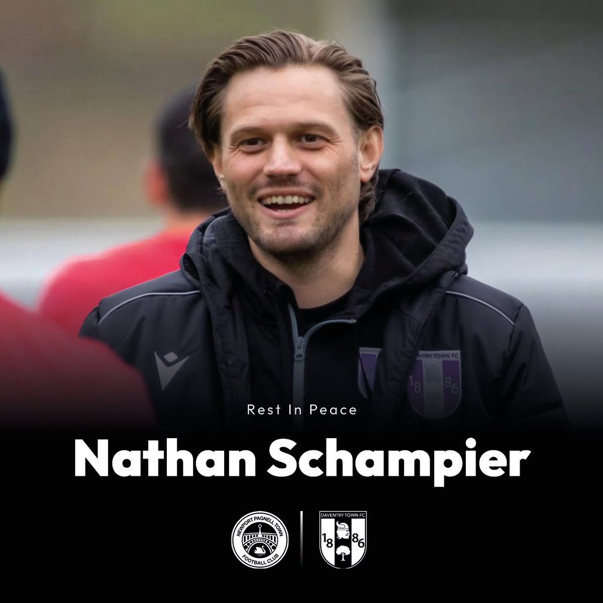 nptfc's tweet image. Ahead of Saturday’s game against @DaventryTownFC, there will be a minute’s applause for their coach Nathan Schampier, who sadly passed away.

Our thoughts are with Nathan’s family, friends &amp;amp; everyone at Daventry Town.

Football unites us all 💚

#NPTFC #FootballFamily #Respect