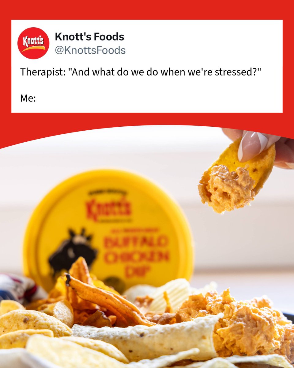 KnottsFoods's tweet photo. Therapy is great, so is Knott’s 🧀

#KnottsFinefoods #NoJudgment #FriedPickle #SouthernTherapy https://t.co/mIrpt7qchX