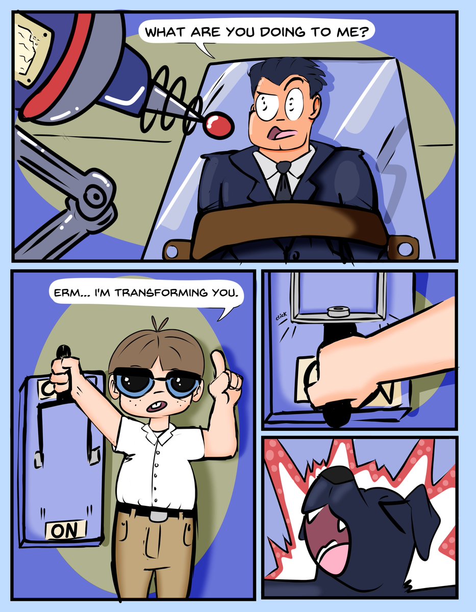 BlueGuyLie's tweet image. The experiment for his science fair requires human test subjects. Maybe you can "volunteer" next.
#TFEveryday #Transfur