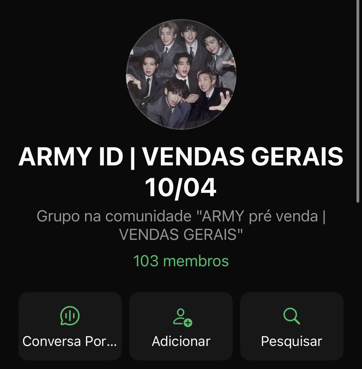 fe VAI VER O BTS 31/10 tweet media