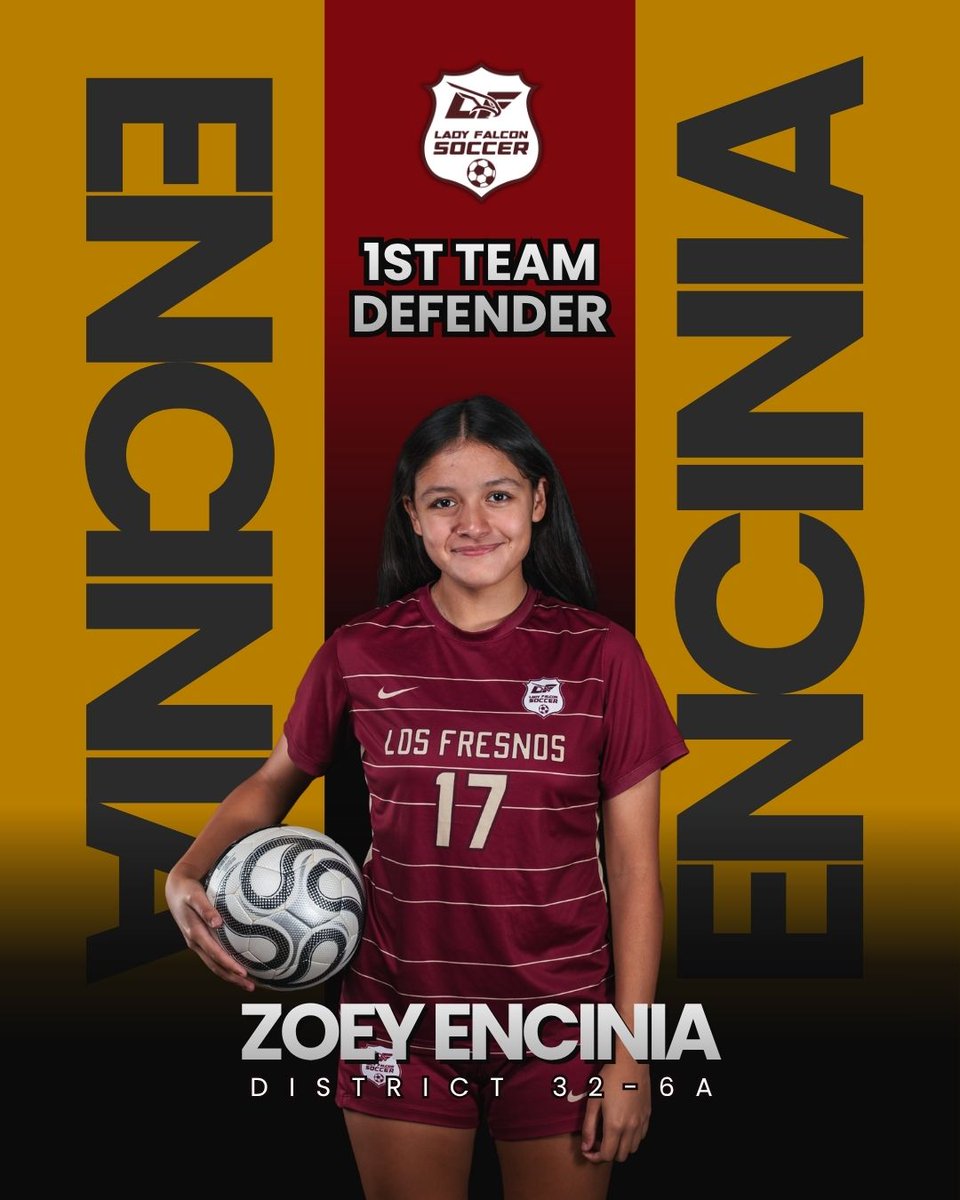 LFHSGirlsSoccer's tweet photo. Congratulations goes out to our Lady Falcons who received a district award for the 2025-2026 season! 

1st team GK and Defenders: https://t.co/IxDP8ktbyD