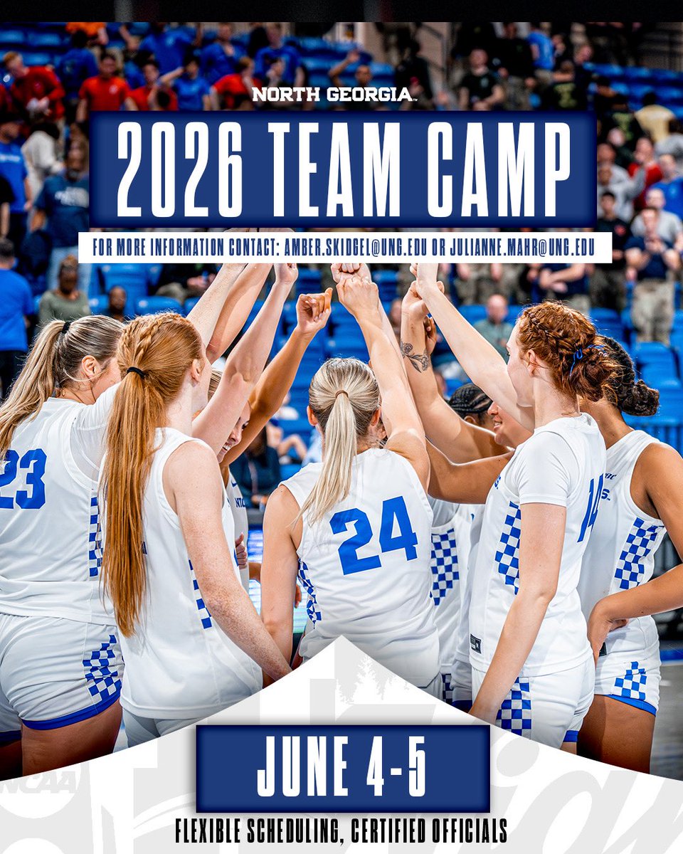 UNGWBB's tweet photo. Come and compete in Dahlonega this summer. We are excited to host you all!!! 

Contact the emails below with any questions https://t.co/FZFys6wKtq