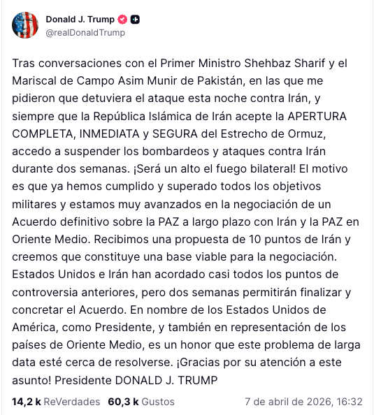 eledesmaa's tweet photo. 2 de 2

Si todos sabemos que la esquizofrenia es un trastorno mental grave, que altera la percepción, las emociones, el pensamiento y conducta humana, que provoca una desconexión con la realidad, y que también puede llevarle voces en la cabeza a las personas que lo padecen, pues parece ser que al presidente de los EE.UU, @realDonaldTrump, le ha llegado a los niveles más altos.

Lo irónico es que nos hace dudar si es contagioso, el señor Trump es el que tiene voces en la cabeza, o son sus funcionari@s, o somos nosotros, o ya se hizo pandemia.

¿Cuál será el límite del @GOP?