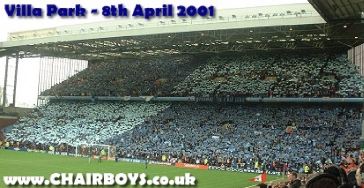 Awaydays23's tweet image. ON THIS DAY 2001: Wycombe Wanderers at Villa Park for their FA Cup Semi final tie against Liverpool #WWFC