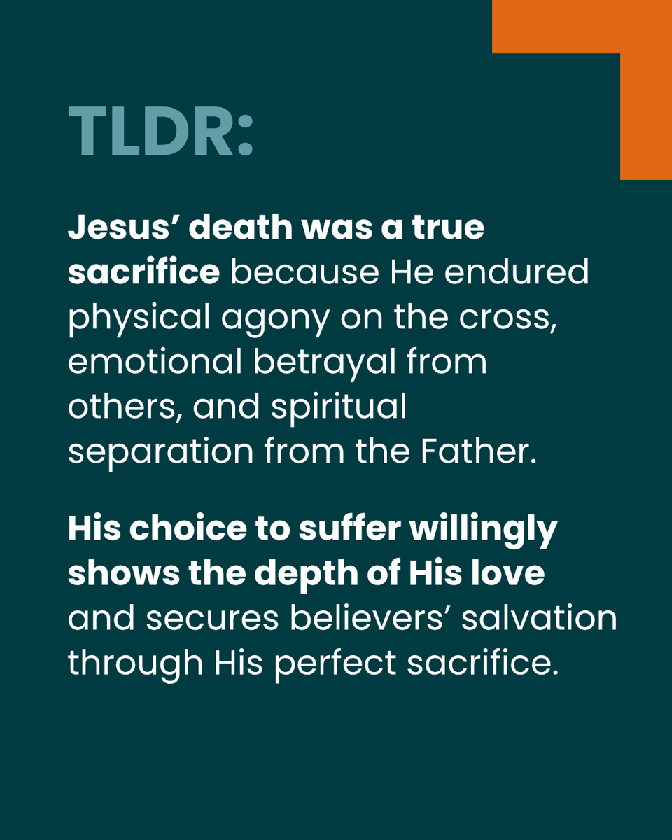 compellingtruth's tweet photo. Some people question if Jesus’ death on the cross was truly a sacrifice. The reality is Jesus suffered true agony. Even though He knew the resurrection was coming, He still suffered greatly.

Read the full article at https://t.co/inIxcwTXUT https://t.co/i7ua29aDqz