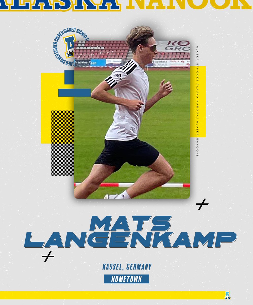 NanooksXC's tweet photo. The Nanooks have officially signed Mats Langenkamp for next season!

Langenkamp, from Kassel, Germany, is the sixth announced addition for the Nanooks! 

#NanookNation x #SigningDay https://t.co/EL8Znb37uB