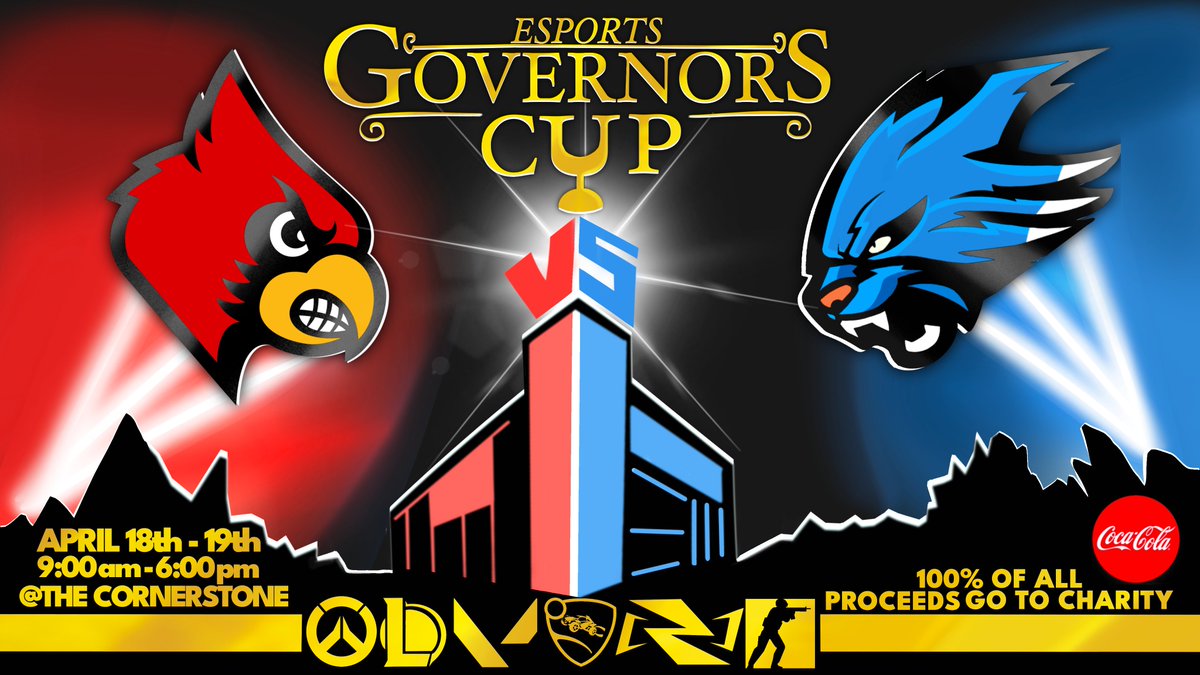 ukyesports's tweet photo. We are so excited to announce the 4th iteration of Governors Cup!

Our main titles are already locked in but YOU can determine the Side Cards!

Come catch the action LIVE at the Cornerstone Esports Lounge or @ https://t.co/grqzzWhKnn and https://t.co/gZ5oPpGPfq

Donate/Vote here: https://t.co/5It4qYJU2D