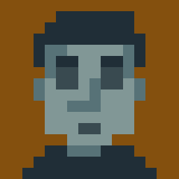 Pixellance's tweet photo. Grey head #pixelart https://t.co/OeH8azwfp4