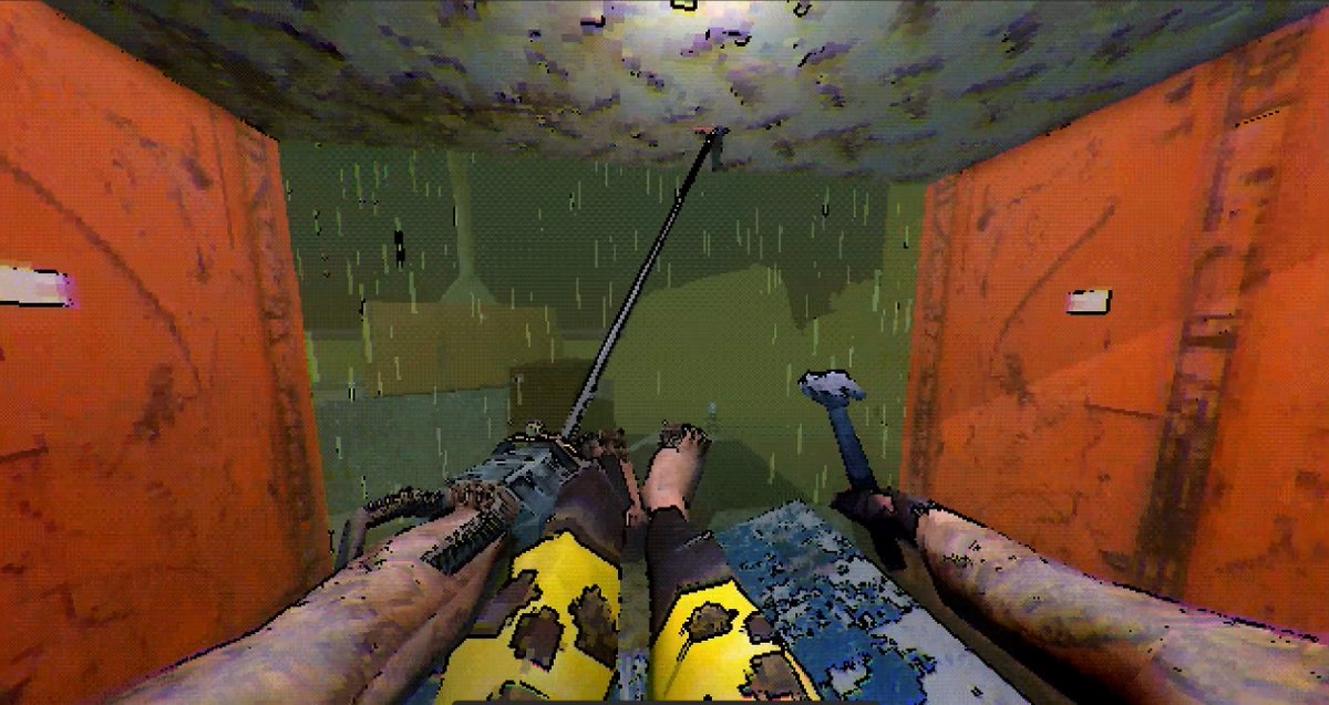 borssyri's tweet photo. You crack open capitalist eggheads with a hammer in my new little jam game!

#gamedev #indiedev #godot #ps1 #lowpoly https://t.co/ULrPJEvMas