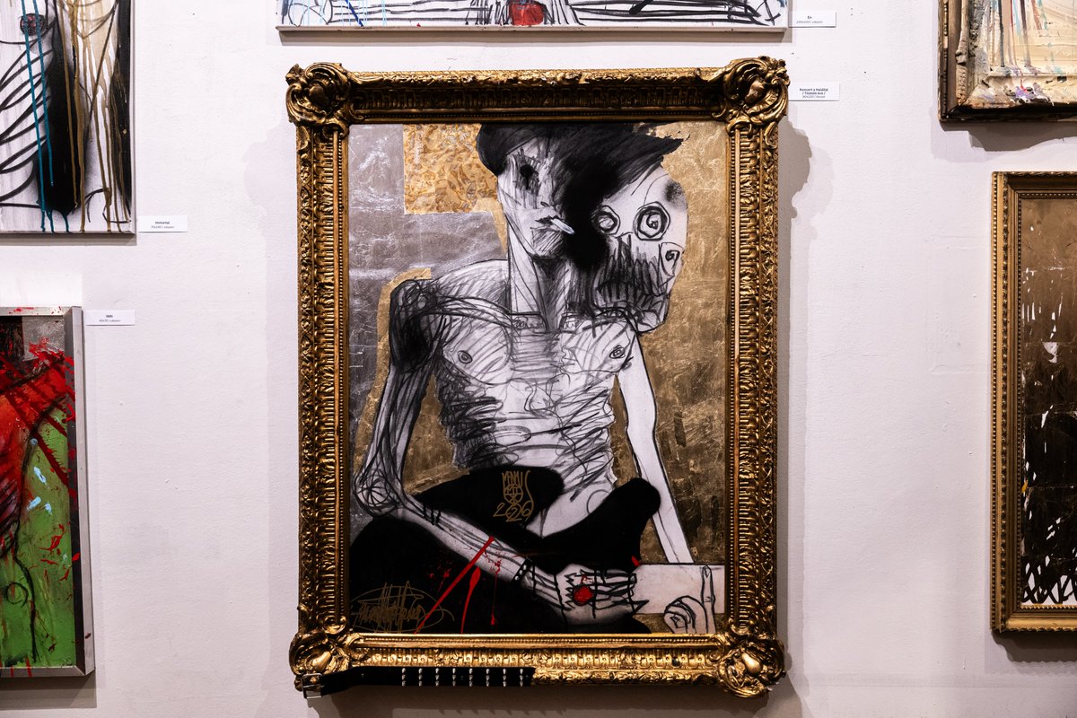 indexhu's tweet image. Menyhárt Tamás, alias Menyus kiállításmegnyitója a budapesti Gödör klubban.

További képek:
index.hu/galeria/index/…

Fotó: Tövissi Bence / Index

#Hungary #gallery #paint #indexhu