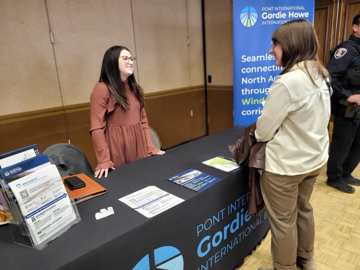 GordieHoweBrg's tweet photo. #WDBA was happy to attend this event as we prepare for the opening of the #GordieHoweBridge this spring, contributing to growth for the future.
See us out at future events promoting #Breakaway, our toll discount program.
#WindsorEssex #Investment #Growth #YQG https://t.co/tHxZuixXDG