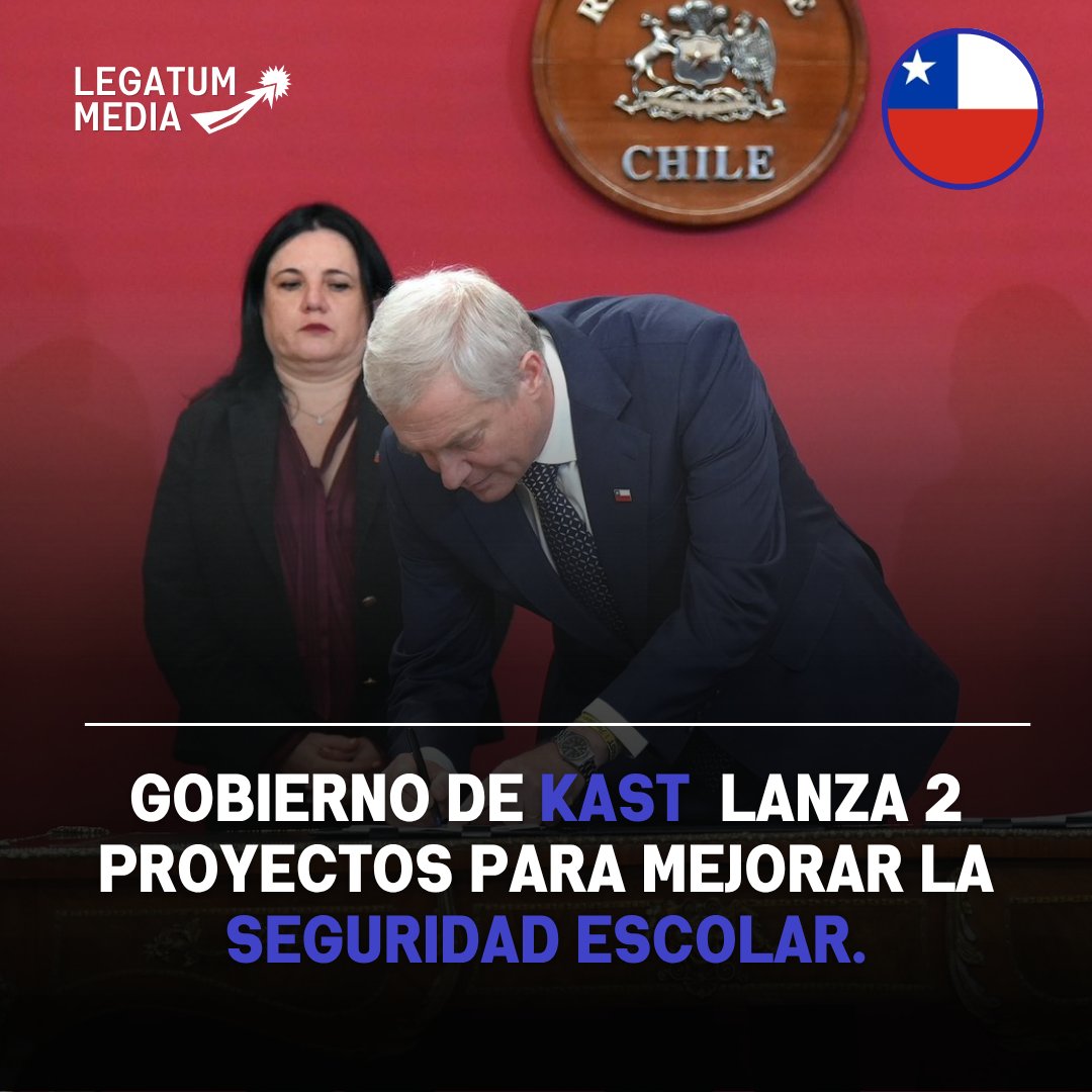 LegatumMedia's tweet photo. 🚨🇨🇱 | EXECENTE: El nuevo gobierno derechista chileno lanza 2 proyectos contra la violencia en el entorno escolar, para proteger a estudiantes y docentes honrados. https://t.co/yw172htUjw