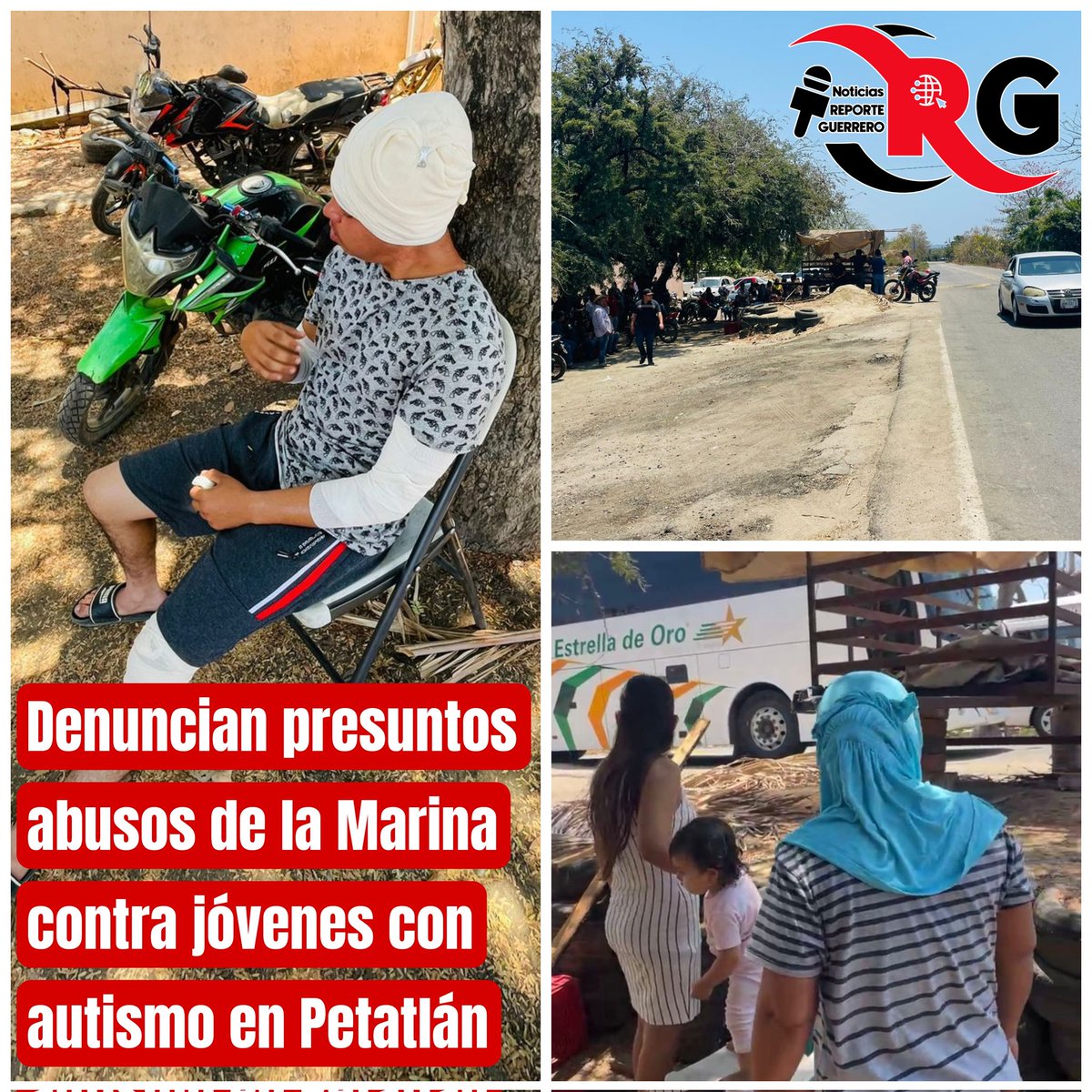 Denuncian presuntos abusos de la #Marina contra jóvenes con autismo en #Petatlán

◾Habitantes de la comunidad Arroyo Seco instalaron un plantón sobre la carretera federal #Zihuatanejo–#Acapulco para exigir justicia, tras acusar a elementos de la Semar de agredir físicamente a