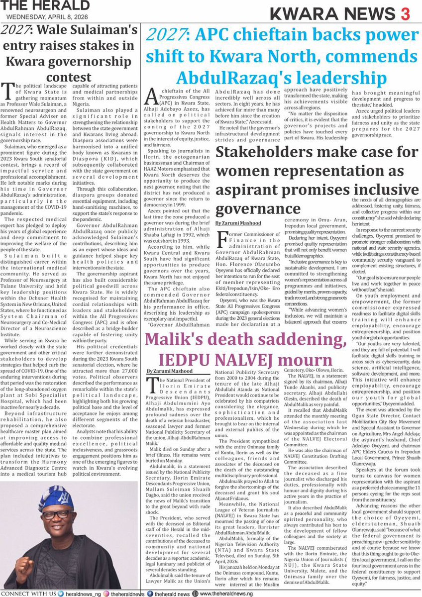 Prof Wale Sulaiman Media tweet media