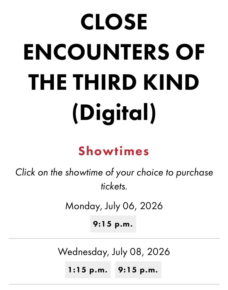 Our Close Encounters of the Third Kind tweet media