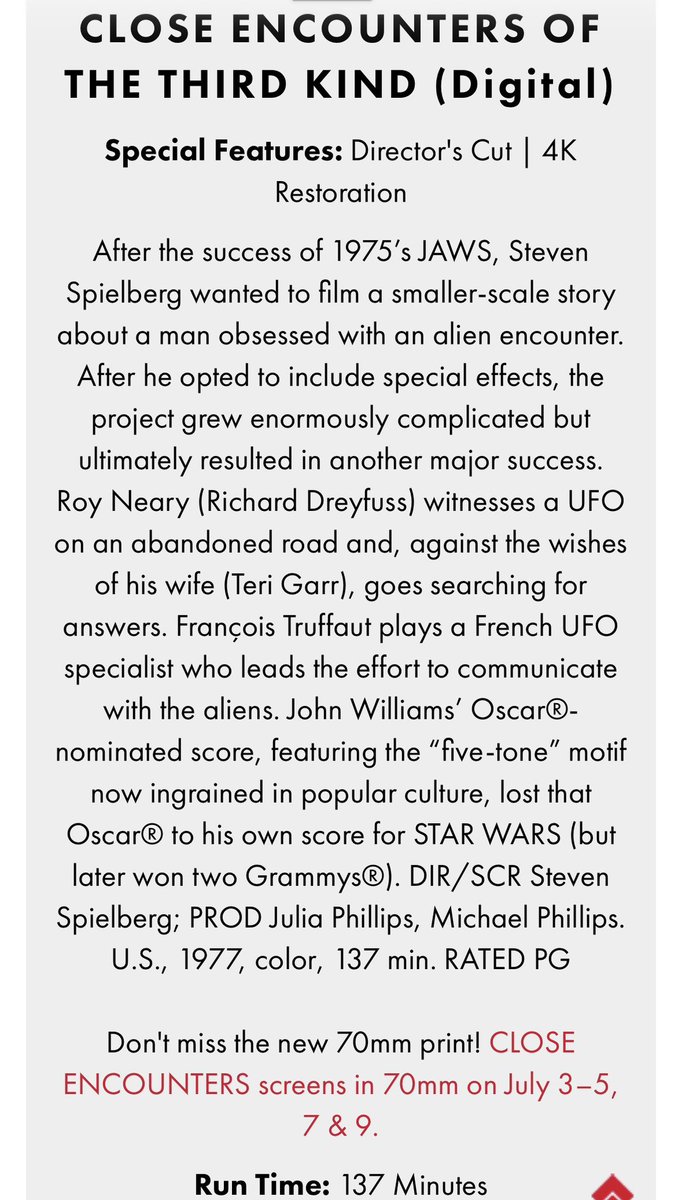 Our Close Encounters of the Third Kind tweet media